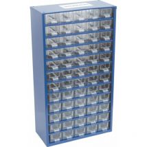 60 Dawe Small Pats Stoage Cabinet - Blue Transparent Drawers - Senator