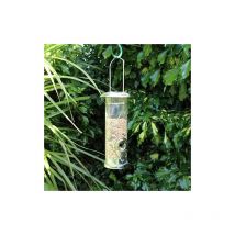 Bird Seed Feeder, Small Deluxe Hanging Stainless Steel Bird Feeding Station