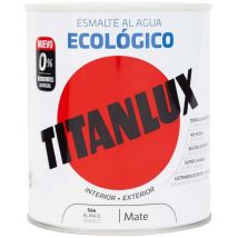 Titan - Smalto ecologico bianco opaco all'acqua 250ml lux 02t056614