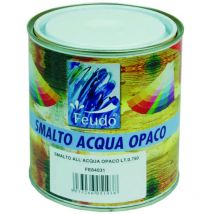 Smalto all'acqua opaco in barattolo (wasser lack lux) - ml.750 bianco opaco