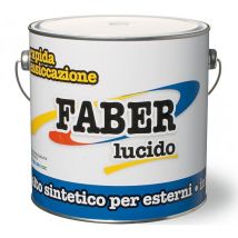 Smalto "faber" 750ML rosso fuoco 3000 v rapida essiccazione lucido