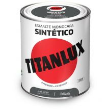 Smalto Sintetico Monostrato Brillante Grigio Medio 750ml Titanlux 5808971