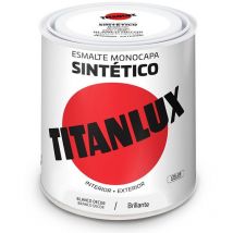 Smalto sintetico monostrato bianco decoro lucido 250ml Titanlux 5809018