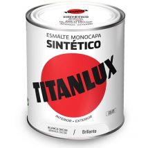 Smalto sintetico monostrato bianco lucido decoro 750ml Titanlux 5809019