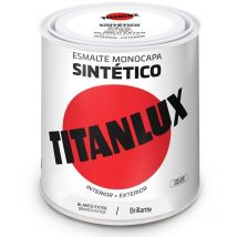 Smalto sintetico monostrato bianco lucido esterno 566E 250ml Titanlux 5809021