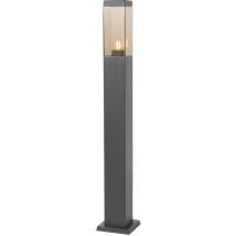Smarte Wegeleuchte Dunkelgrau mit Rauchglas 80 cm inkl. WiFi P45 - Malios
