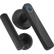 Serrure de porte intelligente à empreintes digitales, serrure de porte biométrique à entrée sans clé avec poignée, prise en charge du déverrouillage