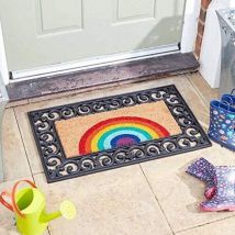 Smart Garden - Rainbow Multi Colour Doormat Coir Mix Match Easy Change Mat Insert
