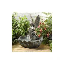 Solar Fairy Leaf Garden Water Feature Fountain Bird Bath 1170341 - Smart Garden