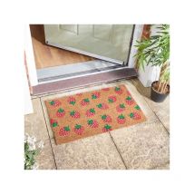Smart Garden - Strawberry Strawbs Patterned Doormat Coir pvc Back Outdoor Mat