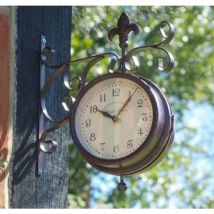 Smart Garden York Station Platform Indoor Outdoor Garden Clock Thermometer