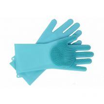 Venteo - Pflegehandschuh aus Silikon für Tiere Grün - Erwachsene - Bürstet und reinigt schmerzfrei, maschinenwaschbar