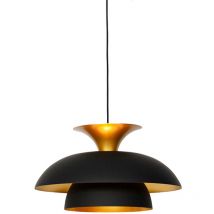 Smart Pendant Light Black with Gold Incl. Wifi G95 - Titus