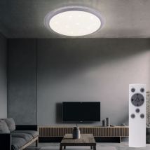 Smart Home Deckenlampe dimmbar mit Fernbedienung led Deckenleuchte Wohnzimmerlampe, App-/Sprachsteuerung, 30W 1500lm warmweiß-kaltweiß, DxH 53 x 8,3