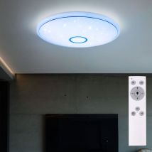 Globo - Deckenleuchte Smart led dimmbar Deckenlampe Farbwechsel Deckenlampe mit Sprachsteuerung per App, Farbwechsel, 1x 30 w 2250lm 3000-6000K, DxH
