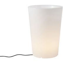 Smart Outdoor Floor Lamp Planter White IP65 Incl. led Wifi A60 - Verano