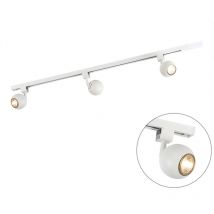 Smart Modern Track Lighting White 1-Phase Incl. 3 Wifi GU10 - Gissi