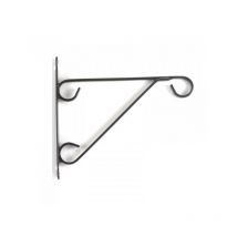 Smart Solar - Smart Garden 12 / 14 Inch Metal Hanging Basket Wall Bracket Black 6040060