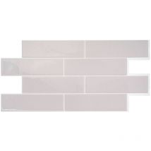 Smart Tiles - 2 crédences adhésives xl - Oslo Gris Gris - Effet céramique - 57.3 cm x 27.64 cm