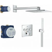 Set de douche encastré Grohe SmartControl Carré