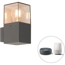 Smarte moderne Außenwandleuchte Anthrazit IP44 inkl. wlan P45 - Dänemark