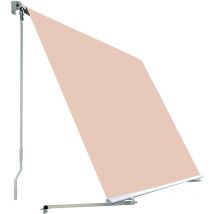 Smartsun - Toldo balcon 2x2,45m Arena - Lona Poliéster Exterior Enrollable – Soporte Techo y Pared – Anclaje Barandilla