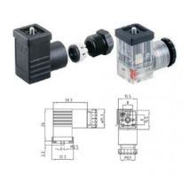 Connettore din 43650c-s/led per valvole sy-vqz 00200539 - SMC