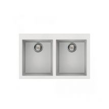 Lavello Smeg VZ3434B 79x50 cm 2 vasche colore bianco