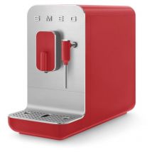 Smeg - Machine à café automatique avec broyeur et buse intégré rouge