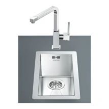 Smeg - Evier à encastrer monocuve 26.7x46.4 cm inox VQ20