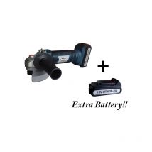 Smerigliatrice angolare/Flex 115mm a batteria 18V Litio c/batteria di riserva