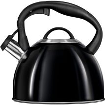 Smile Mcn13/c Wasserkessel Induktion Flötenkessel Alle Herdarten 3l,edelstahl Cool-touch-griff Noir