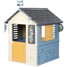 Maison 4 Saisons - Cabane enfant - Activités ludique theme Météo - Mesurer le vent, la pluie, la température - Carillon - Smoby