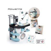 Rowenta - Buanderie enfant - Jeu d'imitation - Sons réalistes - 17 accessoires réalistes - Smoby