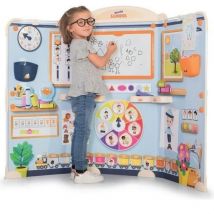 School - Salle de classe Triptyque avec tubes en métal et 4 pieds - des 3 ans - Smoby