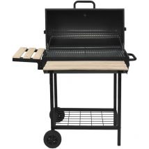 Robby - Holzkohlegrill 76x33,5cm mit trolley smoker one xl