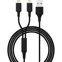 Smrter - Câble De Charge Usb Usb 2.0 Usb-a Mâle, Connecteur Lightning 1.20 M Noir Hydraduolbk Y167522