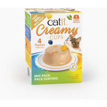 Snack para gatos en mousse con fruta Catit Creamy Cups