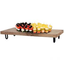 Snackbrett aus Mangoholz, 18 x 40 cm