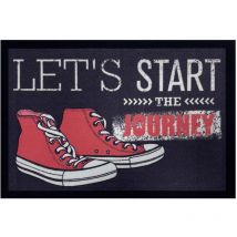 Tapis Entry Sneaker Journey Anthracite 40x60cm - VICA