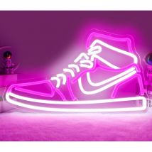 Shmshng - Sneaker-Neonschild für Sportschuhe, LED-Neonschilder für Jungenzimmer, Männerhöhle, Zuhause, Party, Kneipe, Bar, Schuhe, Lichtschilder,