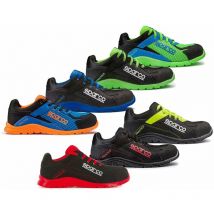 Scarpe antinfortunistiche Sparco Practice S1P SRC-Nero/Azzurro-42 - Noir / Bleu clair - 42