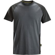 T-Shirt Premium 2550 stahlgrau-schwarz Gr. l