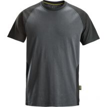 T-Shirt Premium 2550 stahlgrau-schwarz Gr. XS