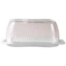 Snips 00863 Burriera Portaburro 0.5 L Con Coperchio Trasparente Spalma Burro 2 Chiusure Sicurezza Bpa Free Colore Bianco