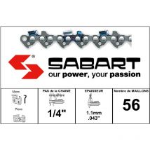 Sabart - SNK-056E - Chaine de tronçonneuse 1/4' 1.1mm 56 Entraineurs