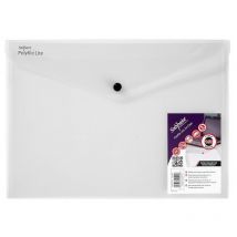 Lite Polyfile Wallet File Polypropylene A4 Clear (Pack 5) - Snopake