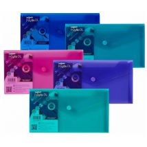Snopake - Polyfile Wallet File Polypropylene dl Electra Assorted Colours (