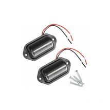 Snow-2PCS LED License Plate Lights Waterproof 6 SMD LED Tail Lights License Plate Lamp for 12V/ 24V Truck Van Trailer Car Vehicle Caravan