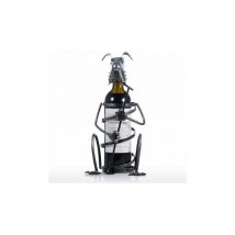 Neige - Snow-Puppy Wine Rack With Iron Micro Animal Figurine Creative Wine Rack Craft Ornament Practical Gift, Dark Gray, Type 2